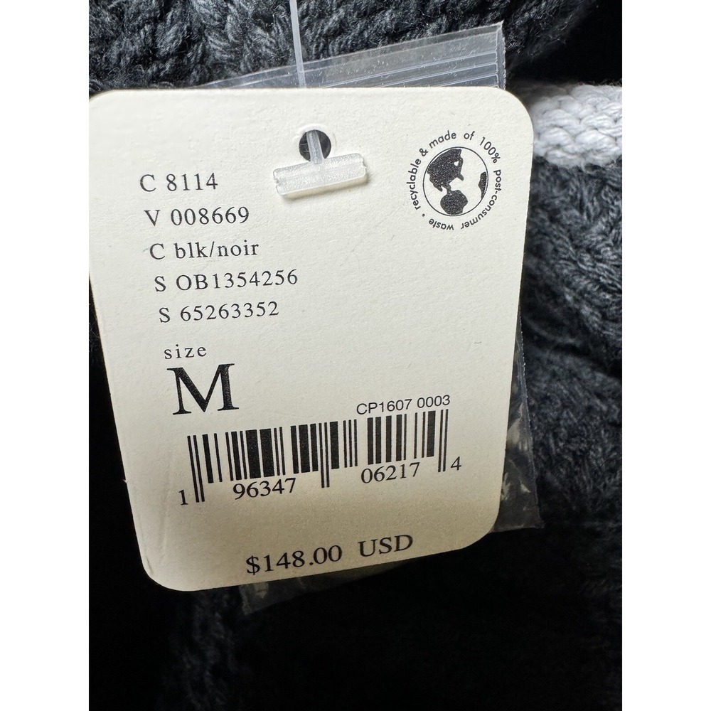 Free People Montana Cable Cardi Black Women's Size Medium - Picture 12 of 12